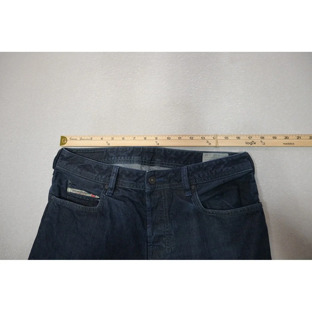 Diesel Zatiny Jeans Mens 32x28 Blue Regular Bootcut Dark Wash 0088Z Excellent